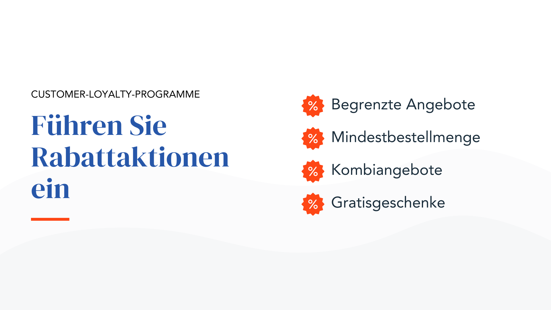 Führen Sie Rabattaktionen ein